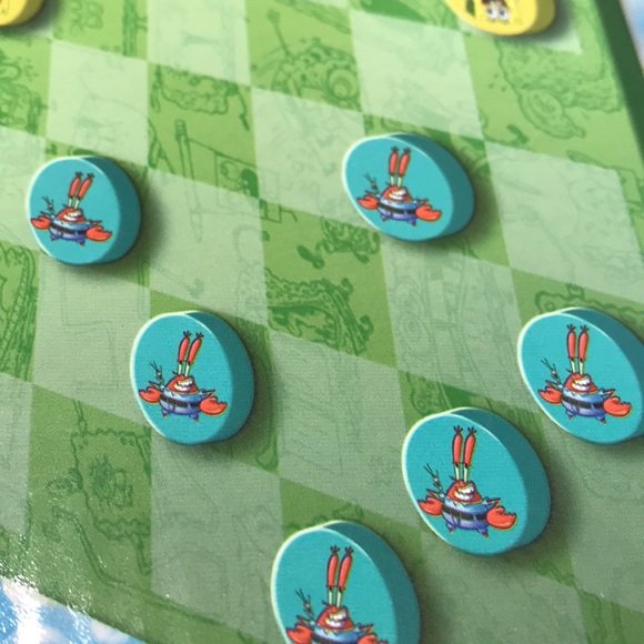 SpongeBob SquarePants Wooden Deluxe Checker Set Nickelodeon New Sealed Game - Picture 10 of 14